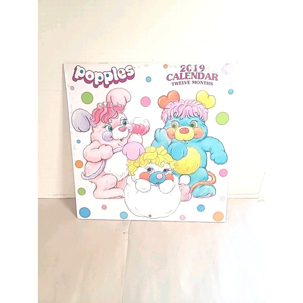 New Sealed 2019 Popples Wall Calendar